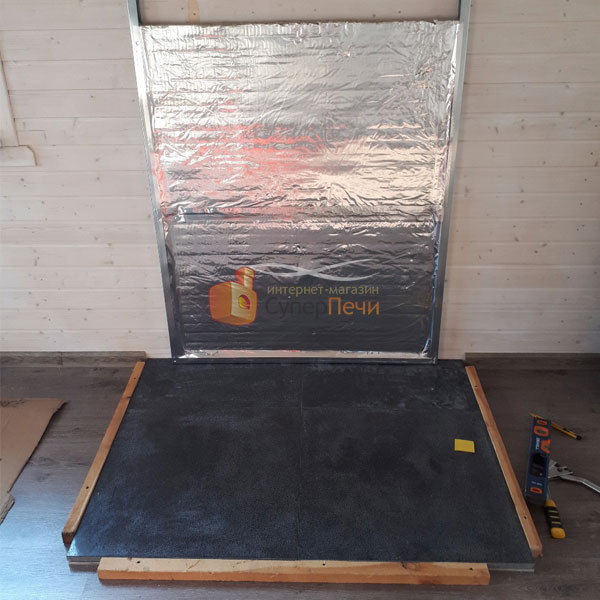   Монтаж чугунной печи Guca Lava №2 (миниатюра)